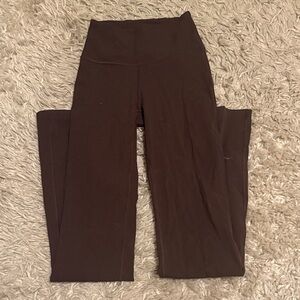 Brown Lulu Flare High Waist Leggings